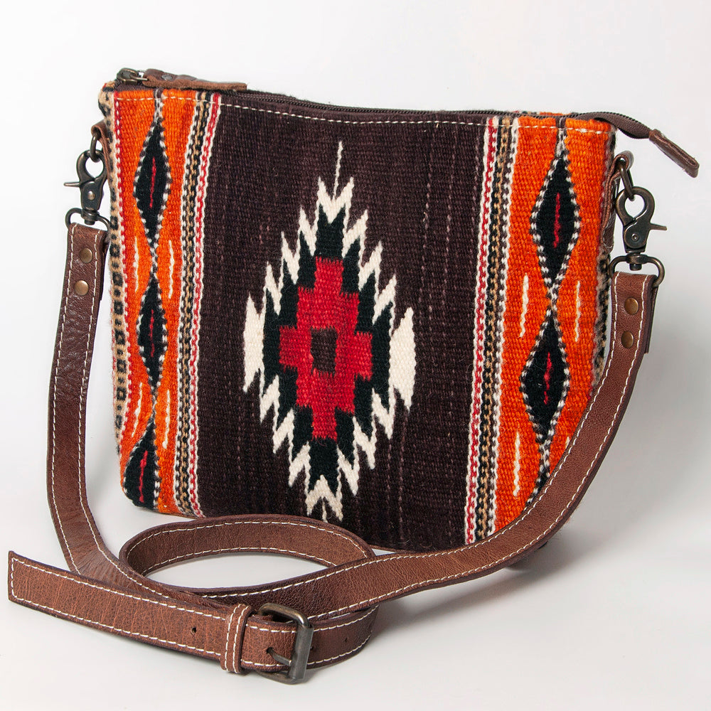 American Darling Saddle Blanket Genuine Leather Crossbody Bag