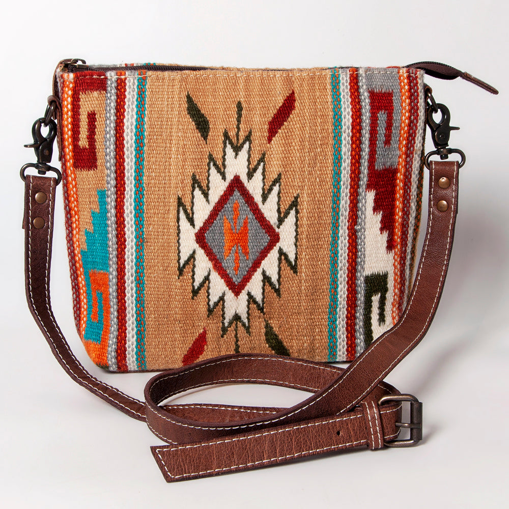 American Darling Saddle Blanket Genuine Leather Crossbody Bag
