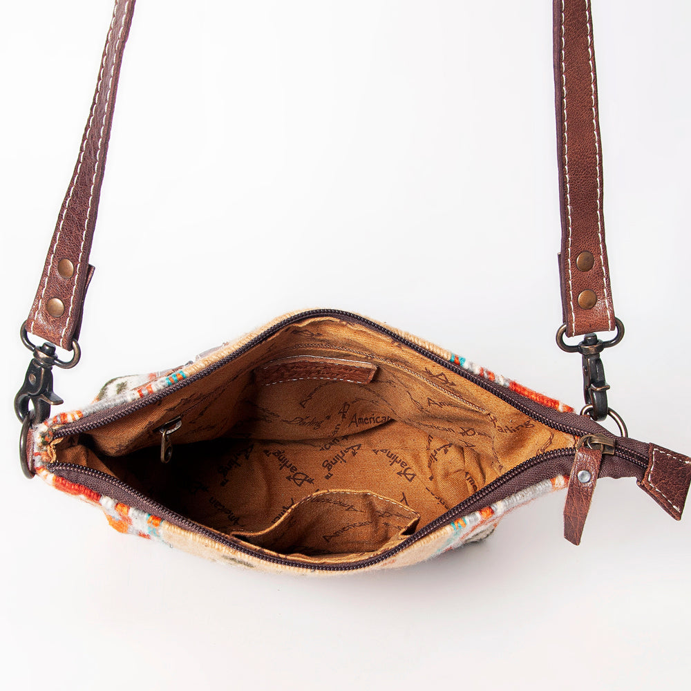 American Darling Saddle Blanket Genuine Leather Crossbody Bag