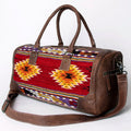 American Darling Western Travel Duffel Bag with Handwoven Saddle Blanket
