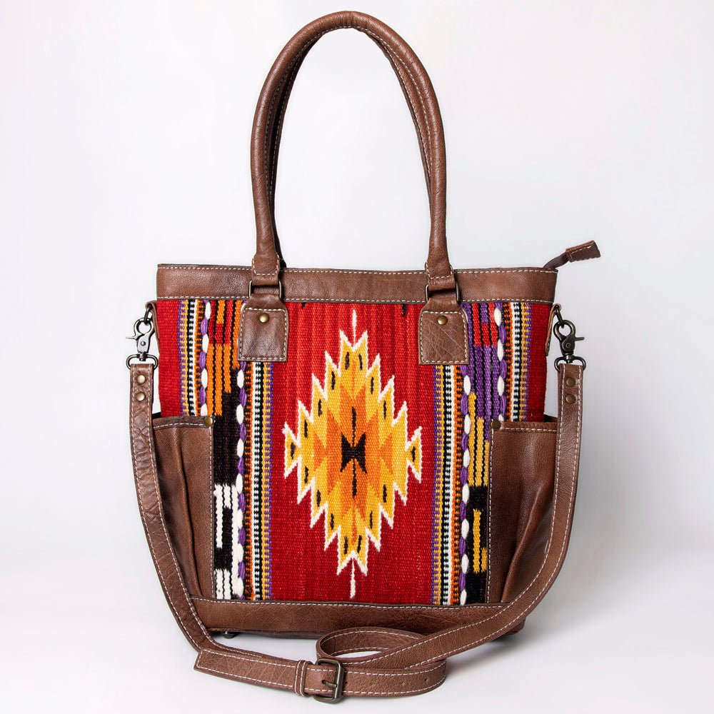 American Darling Tote Saddle Blanket Genuine Leather