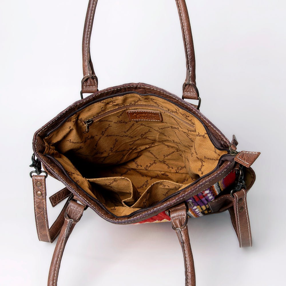 American Darling Tote Saddle Blanket Genuine Leather