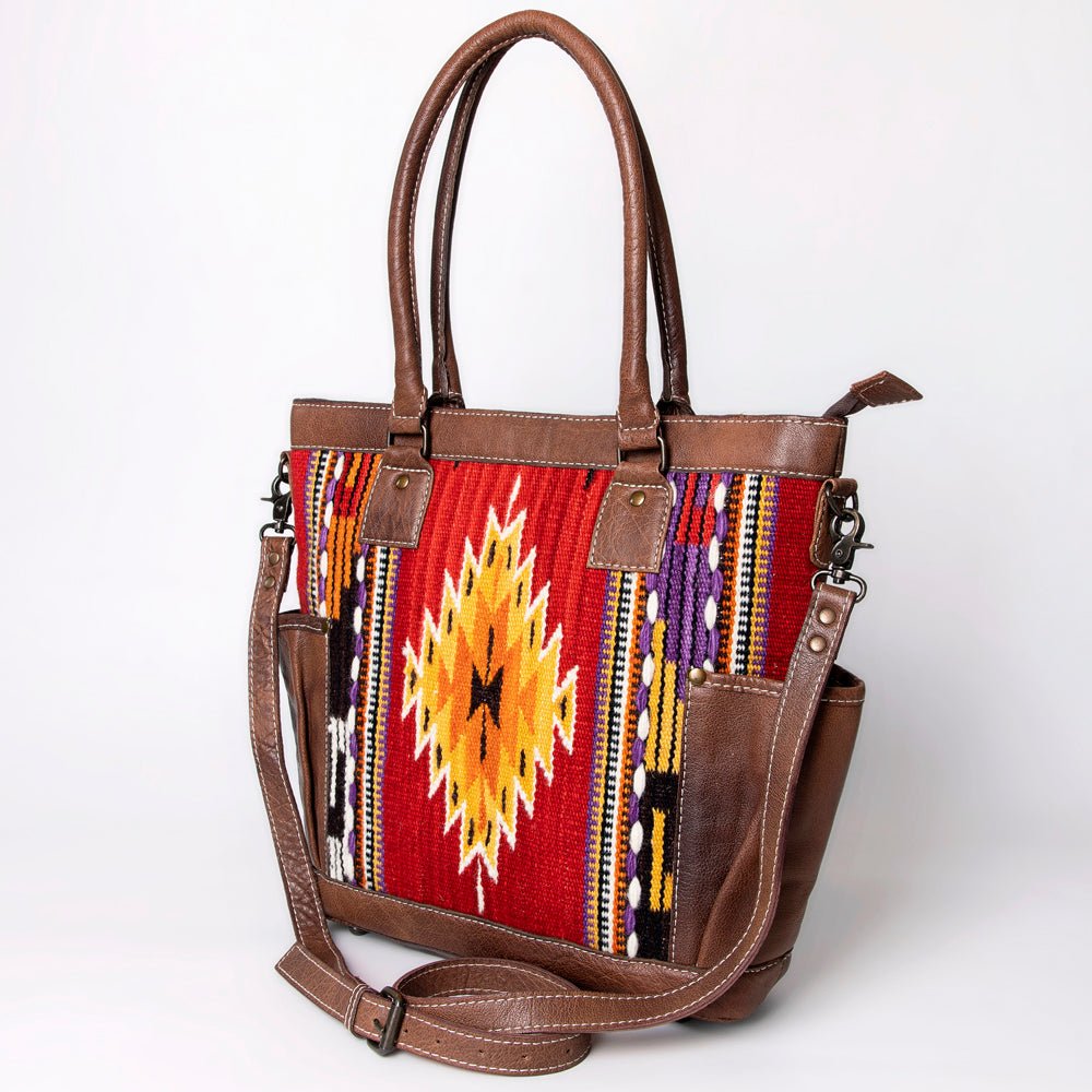 American Darling Tote Saddle Blanket Genuine Leather