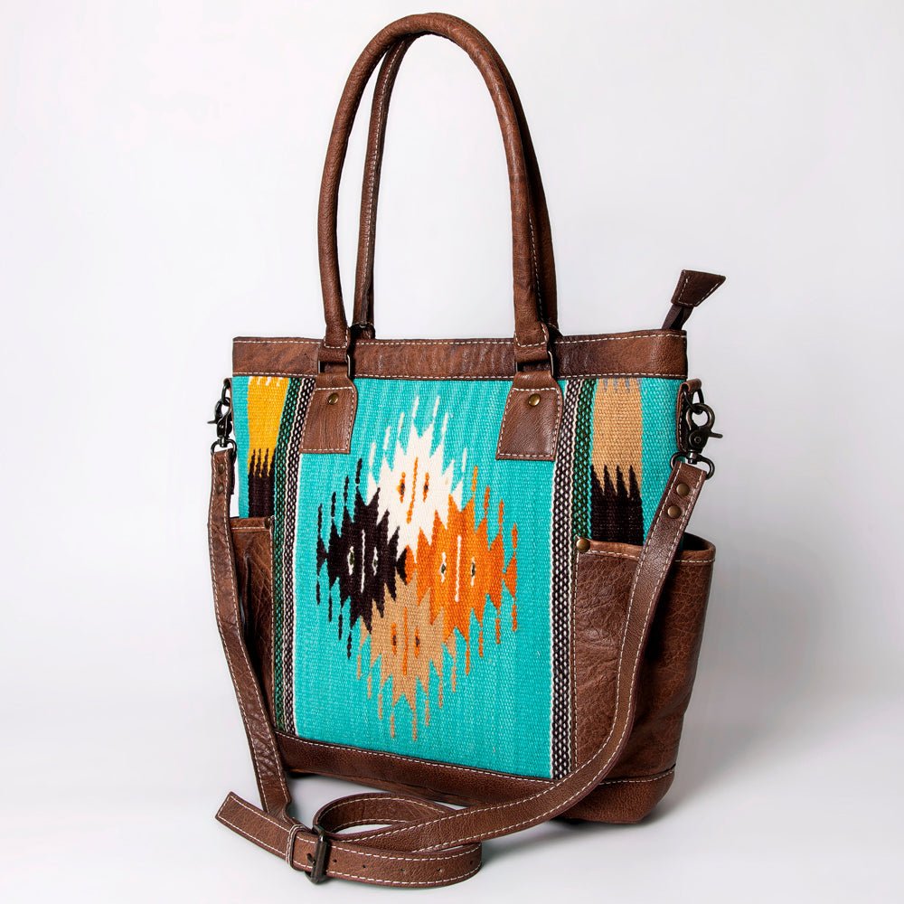 American Darling Tote Saddle Blanket Genuine Leather