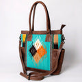 American Darling Tote Saddle Blanket Genuine Leather