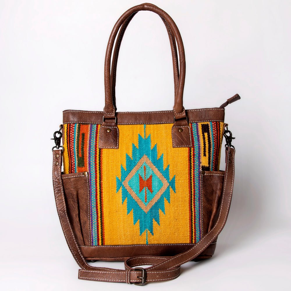 American Darling Tote Saddle Blanket Genuine Leather