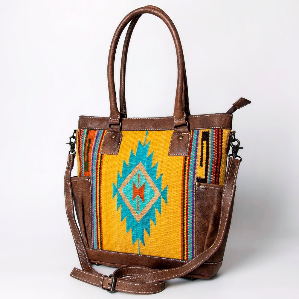 American Darling Tote Saddle Blanket Genuine Leather
