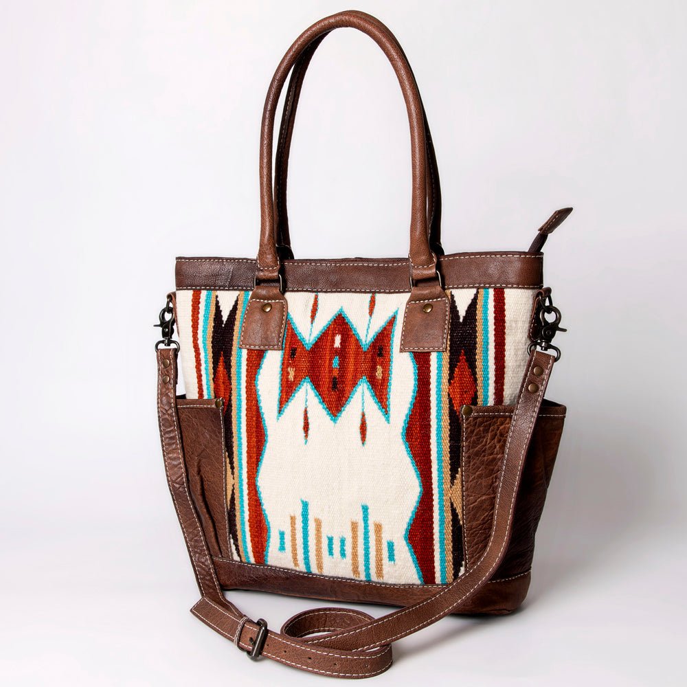 American Darling Tote Saddle Blanket Genuine Leather