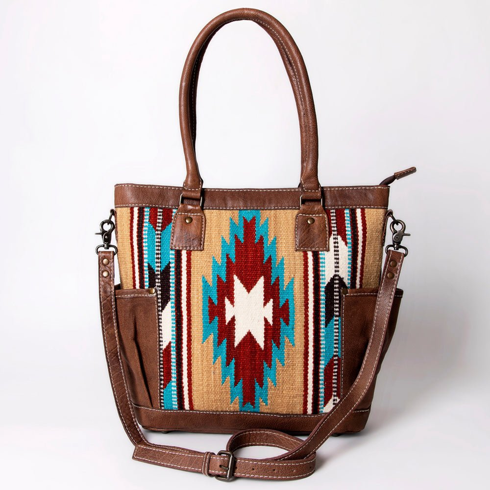 American Darling Tote Saddle Blanket Genuine Leather