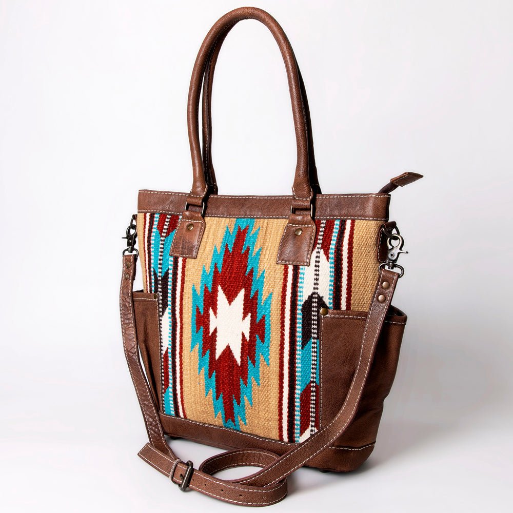 American Darling Tote Saddle Blanket Genuine Leather
