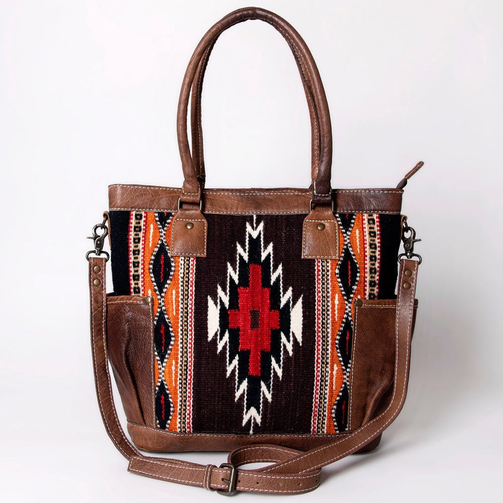 American Darling Tote Saddle Blanket Genuine Leather