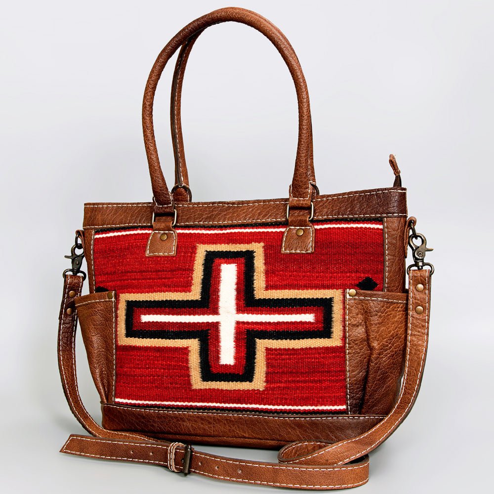American Darling Tote Saddle Blanket Genuine Leather