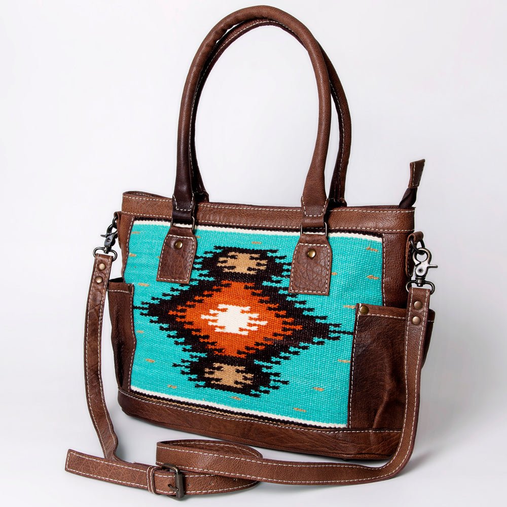 American Darling Tote Saddle Blanket Genuine Leather