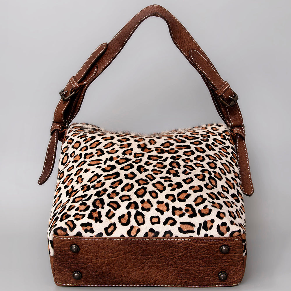 American Darling Hair-On Genuine Leather Hobo Bag