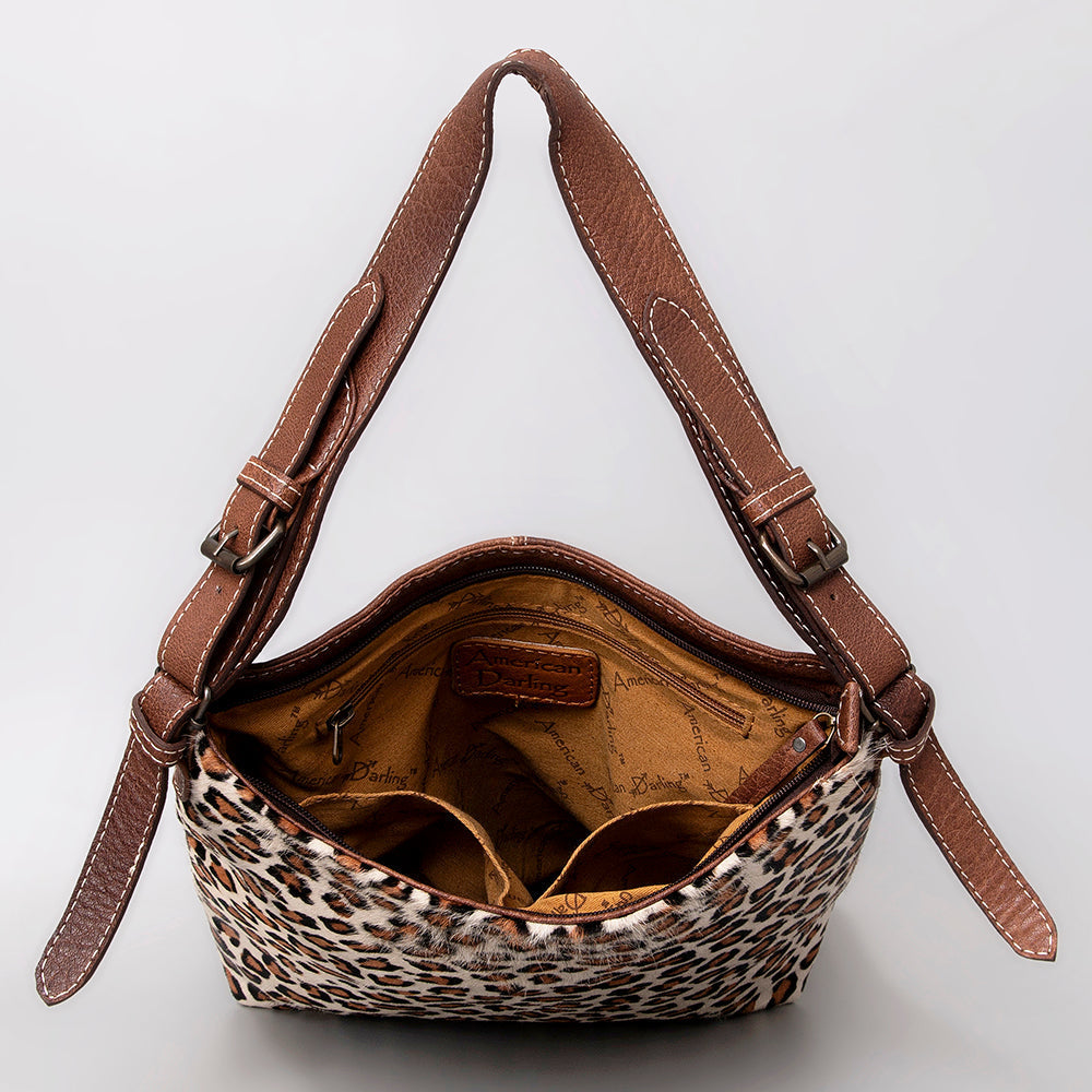 American Darling Hair-On Genuine Leather Hobo Bag