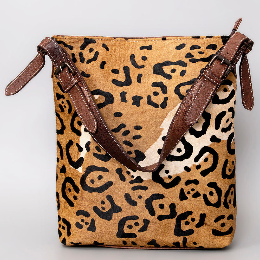 American Darling Hair-On Genuine Leather Hobo Bag