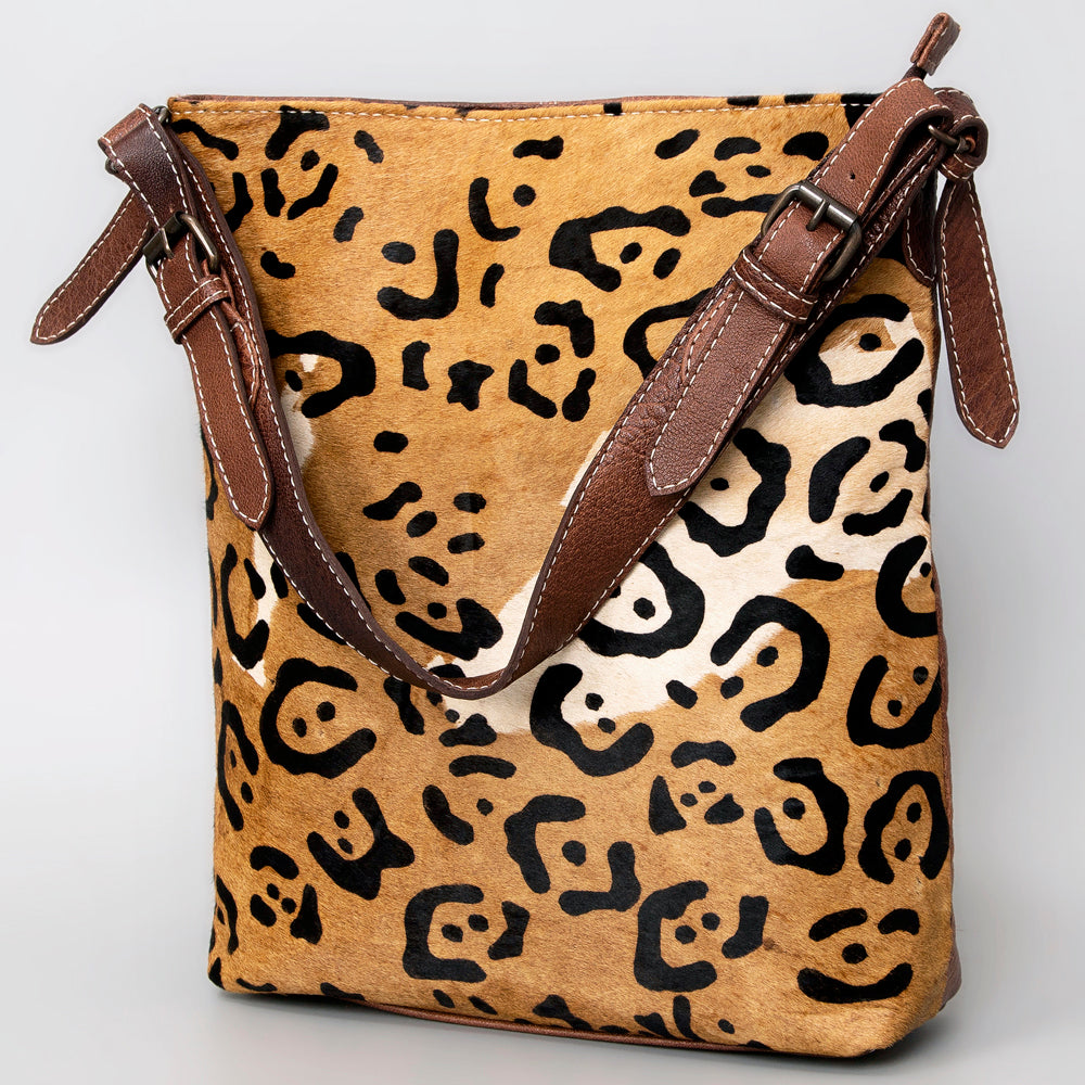 American Darling Hair-On Genuine Leather Hobo Bag