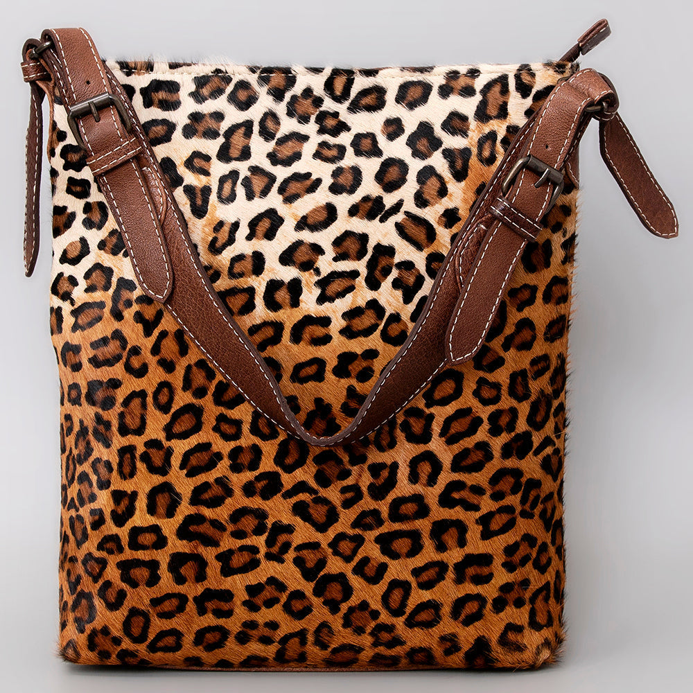 American Darling Hair-On Genuine Leather Hobo Bag