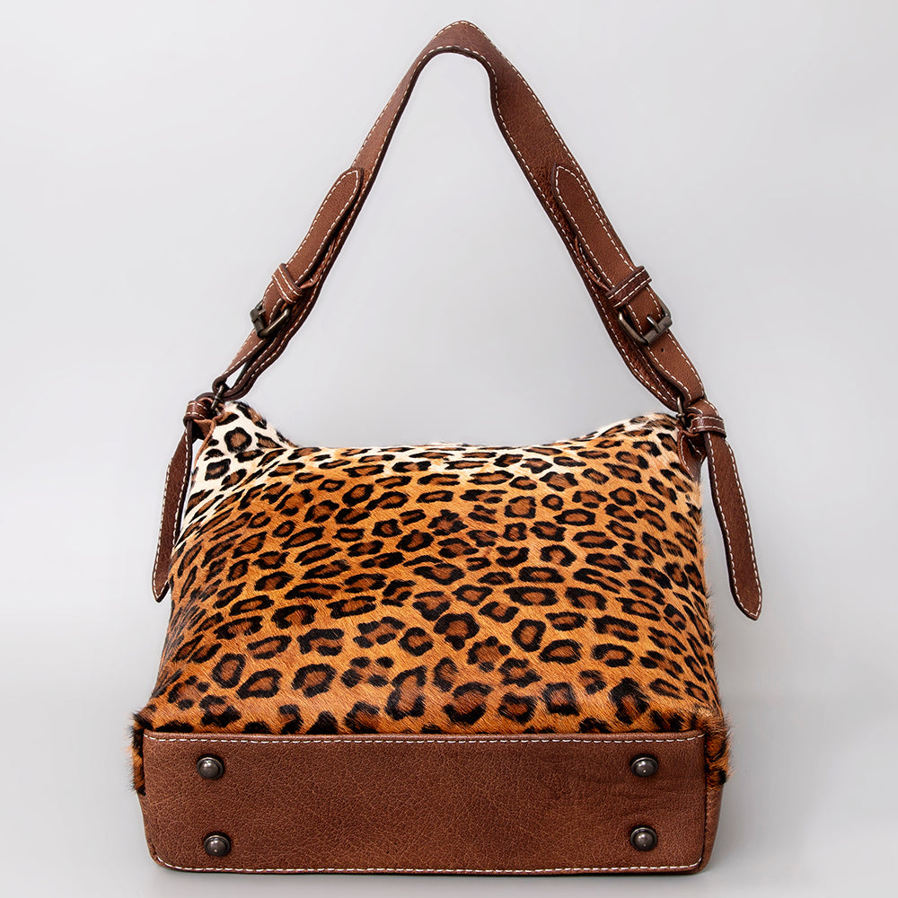 American Darling Hair-On Genuine Leather Hobo Bag