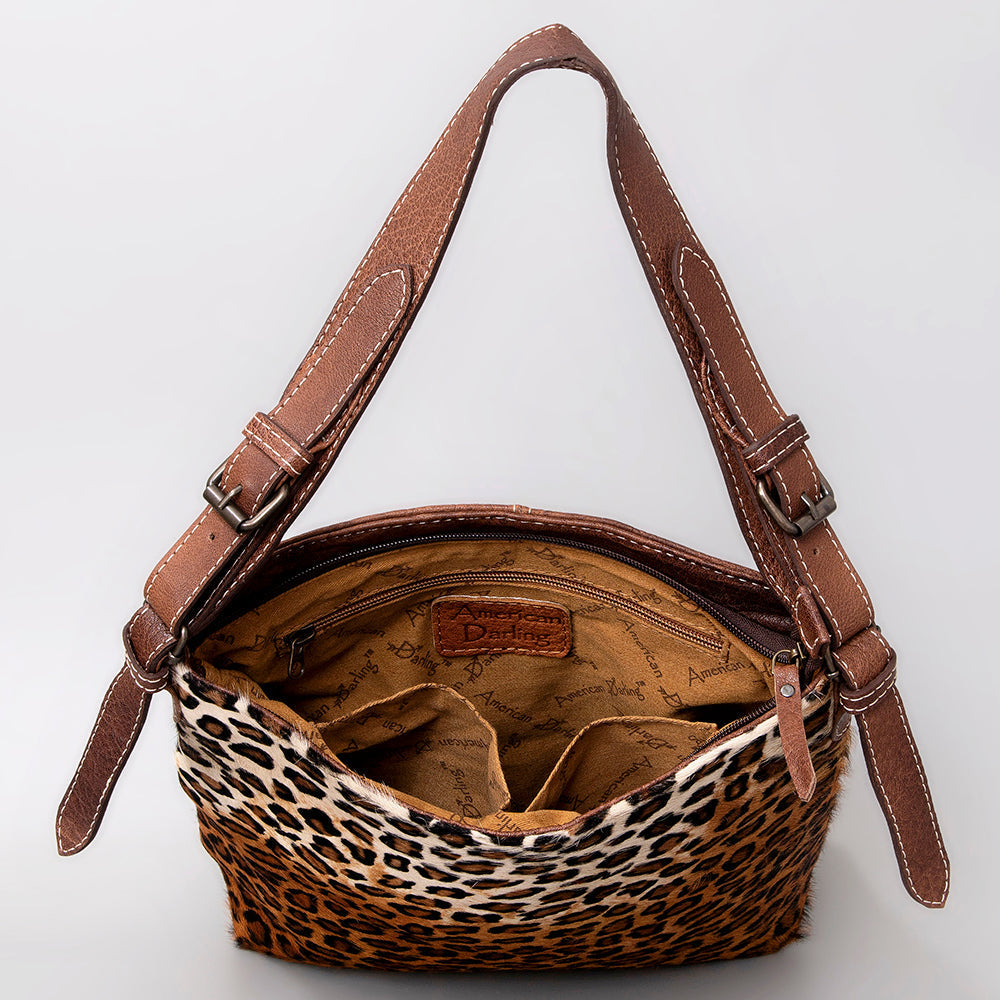 American Darling Hair-On Genuine Leather Hobo Bag
