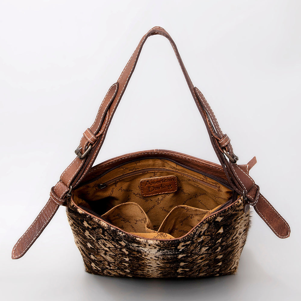 American Darling Hair-On Genuine Leather Hobo Bag
