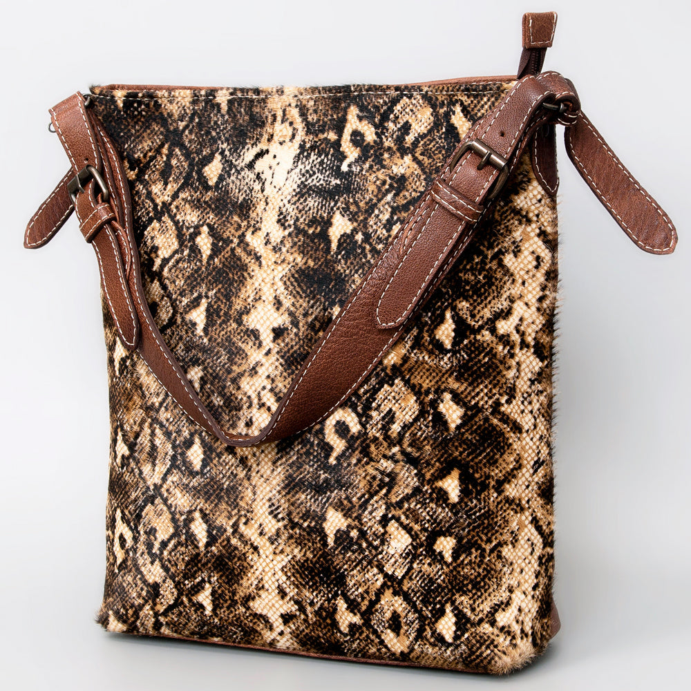 American Darling Hair-On Genuine Leather Hobo Bag