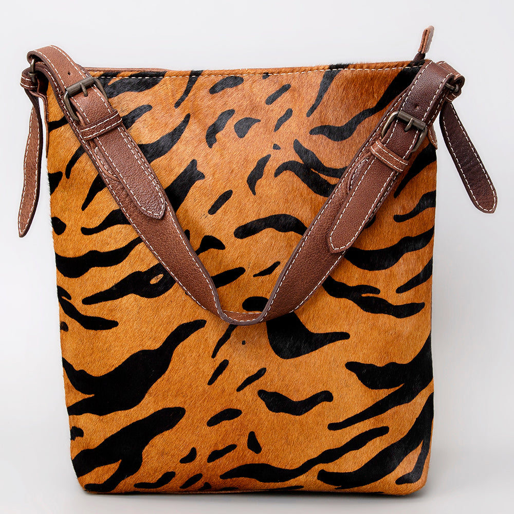 American Darling Hair-On Genuine Leather Hobo Bag