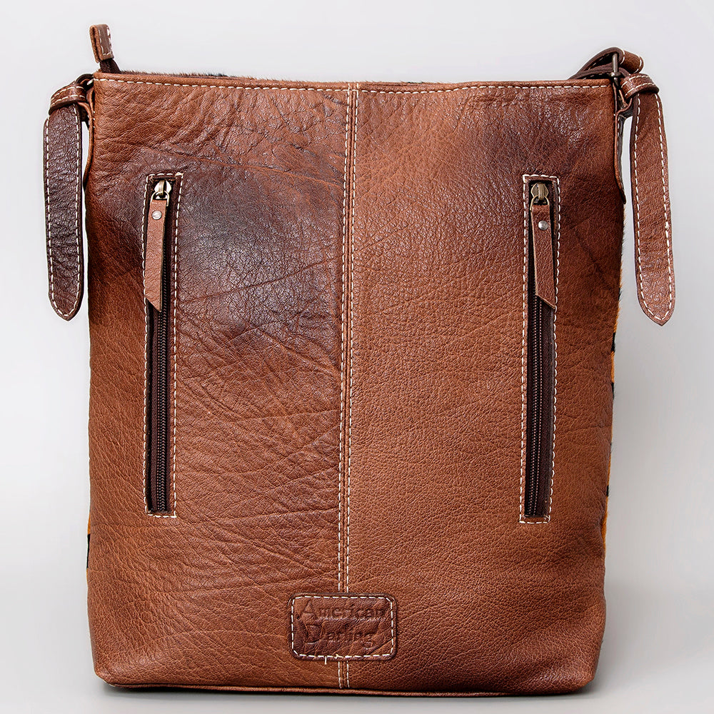 American Darling Hair-On Genuine Leather Hobo Bag