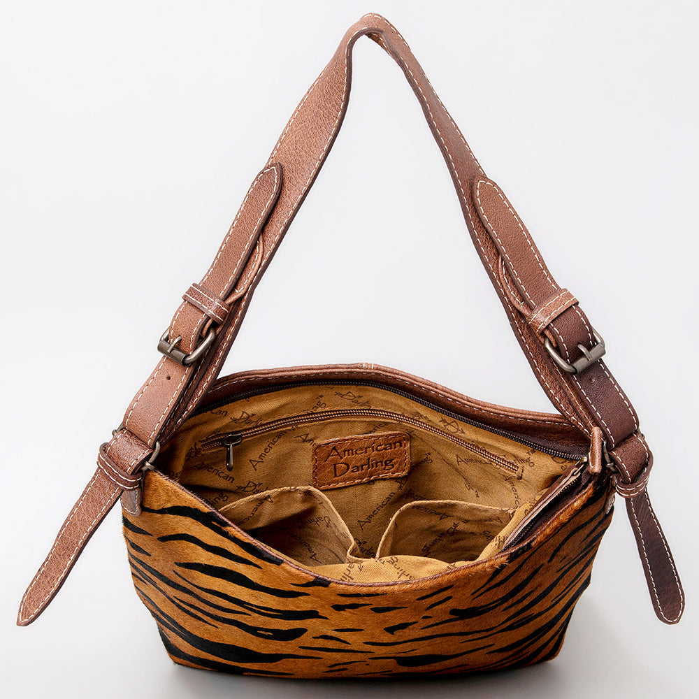 American Darling Hair-On Genuine Leather Hobo Bag