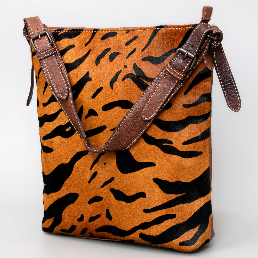 American Darling Hair-On Genuine Leather Hobo Bag