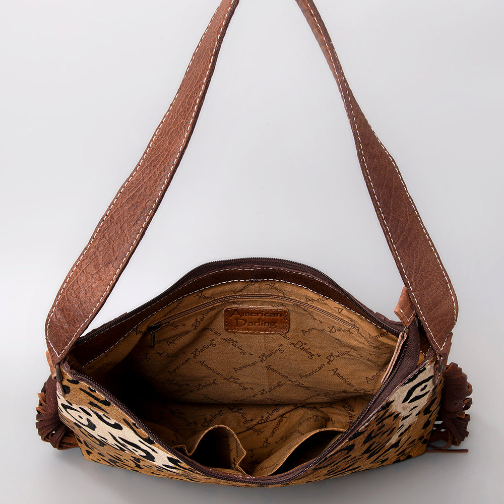 American Darling Hair-On Genuine Leather Hobo Bag