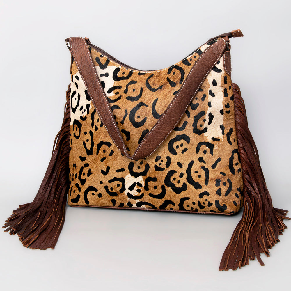 American Darling Hair-On Genuine Leather Hobo Bag