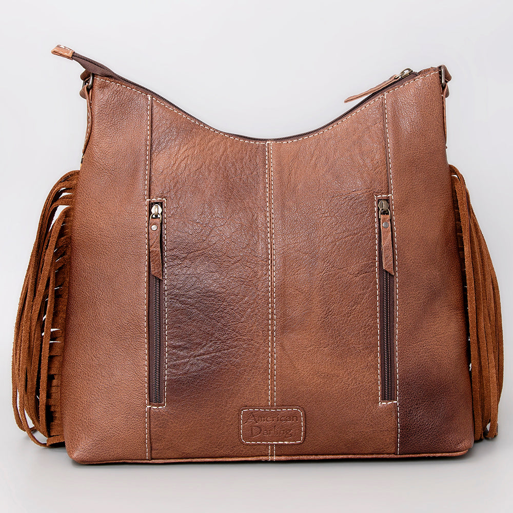 American Darling Hair-On Genuine Leather Hobo Bag