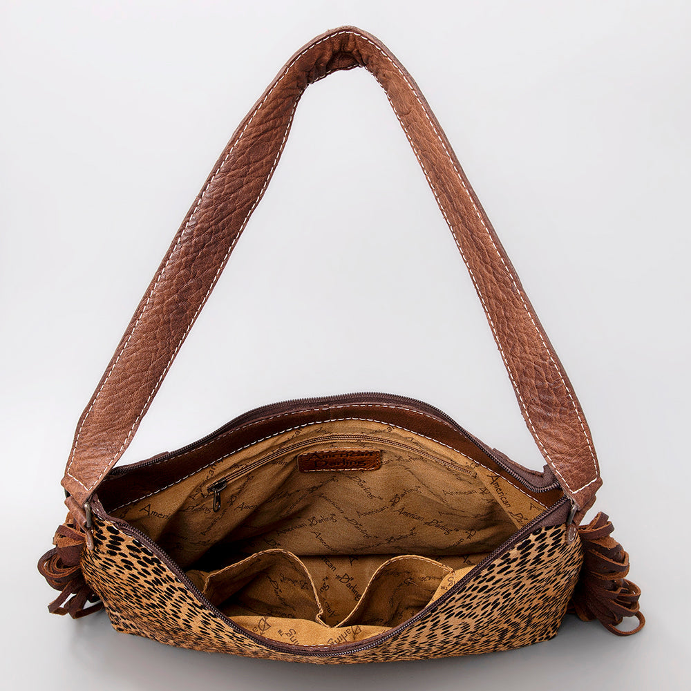 American Darling Hair-On Genuine Leather Hobo Bag