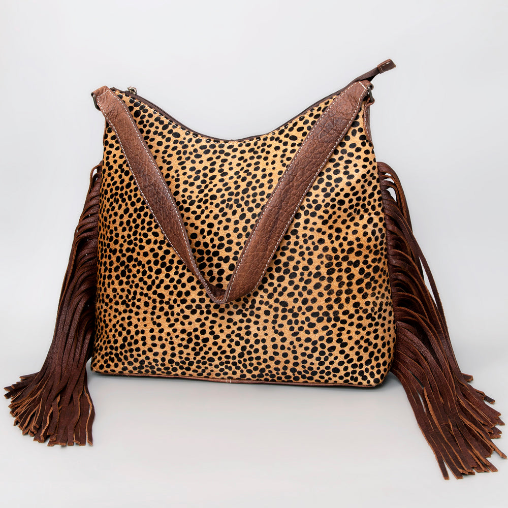 American Darling Hair-On Genuine Leather Hobo Bag