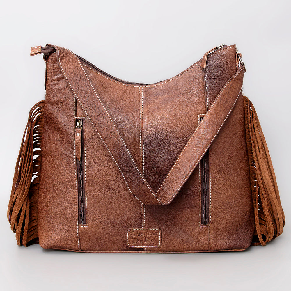 American Darling Hair-On Genuine Leather Hobo Bag