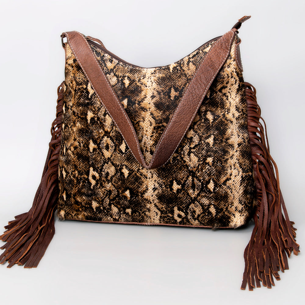 American Darling Hair-On Genuine Leather Hobo Bag