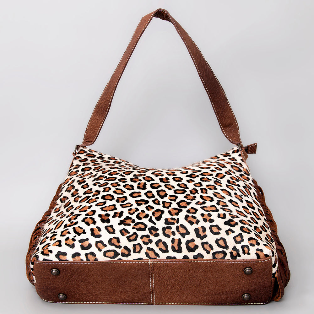 American Darling Hair-On Genuine Leather Hobo Bag