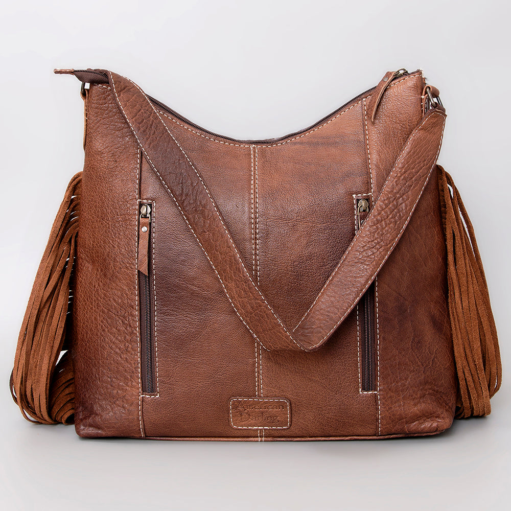 American Darling Hair-On Genuine Leather Hobo Bag