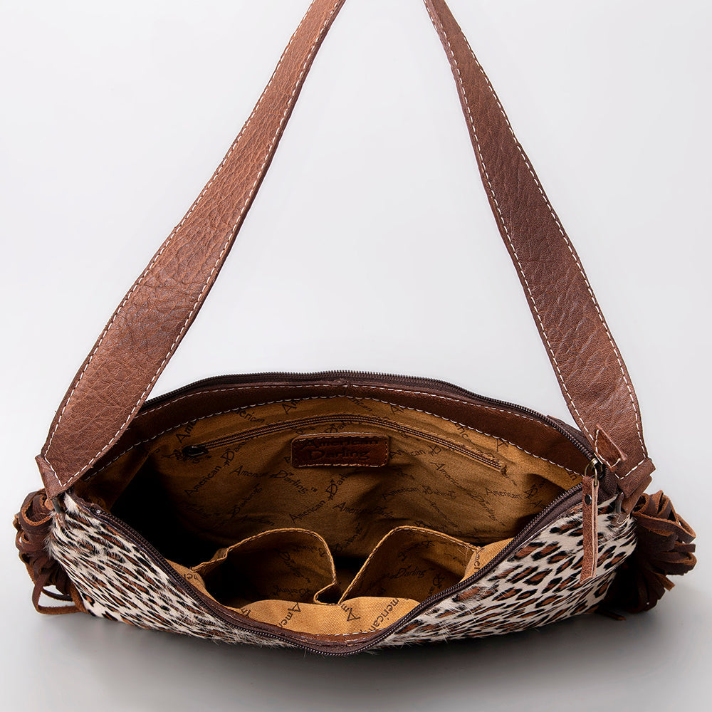 American Darling Hair-On Genuine Leather Hobo Bag