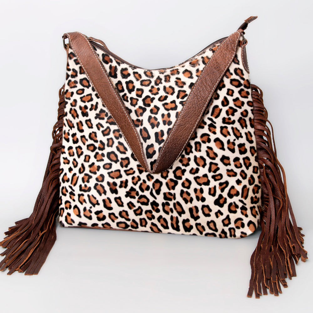 American Darling Hair-On Genuine Leather Hobo Bag