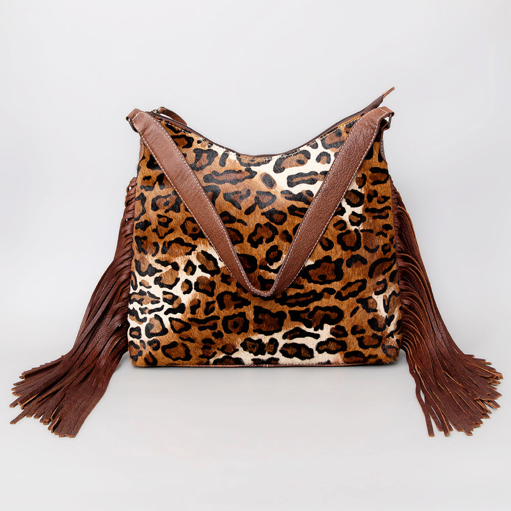 American Darling Hair-On Genuine Leather Hobo Bag