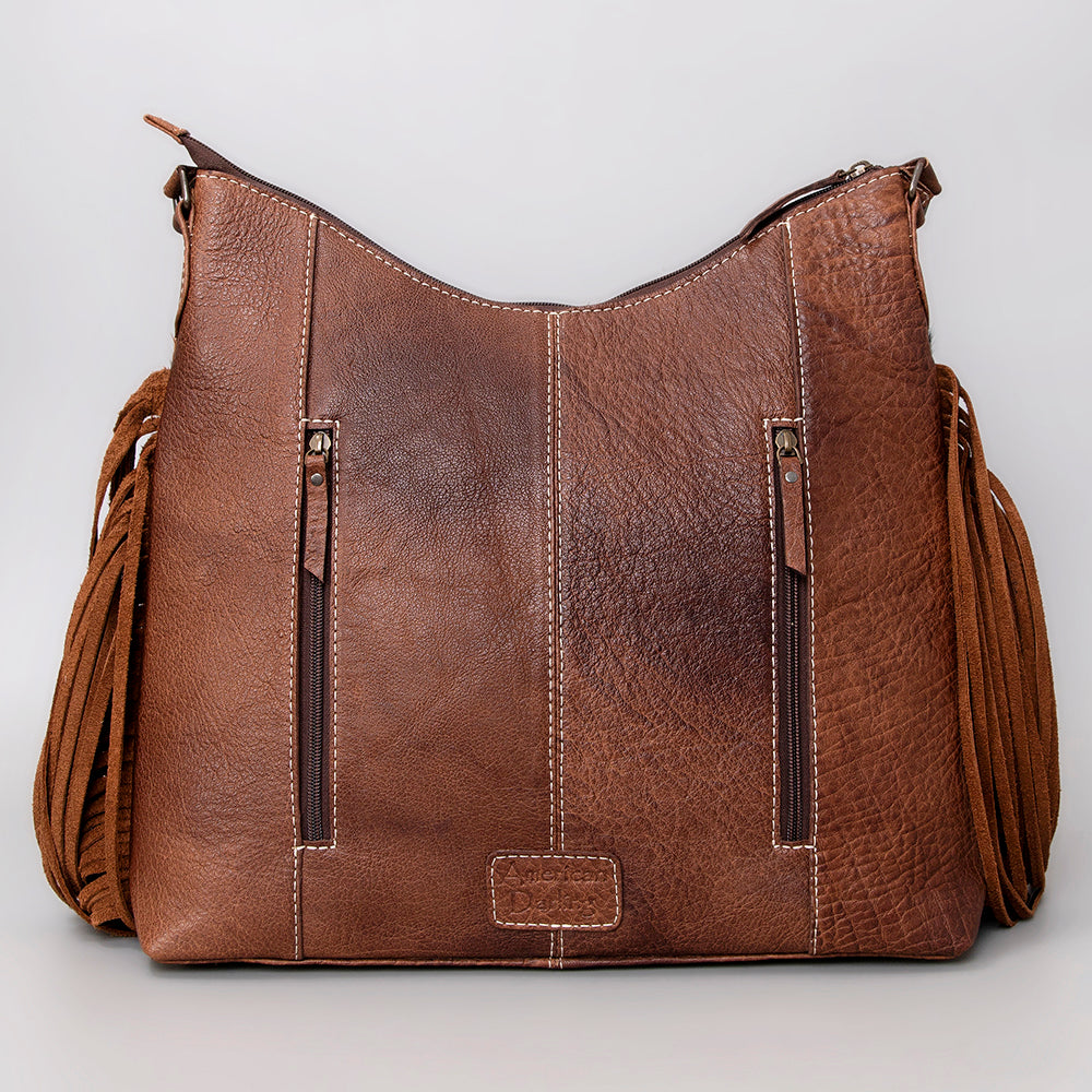 American Darling Hair-On Genuine Leather Hobo Bag