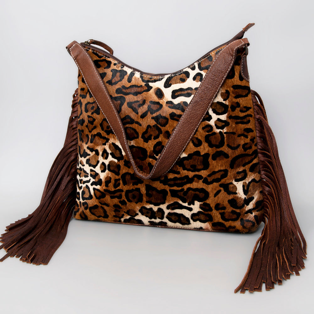 American Darling Hair-On Genuine Leather Hobo Bag