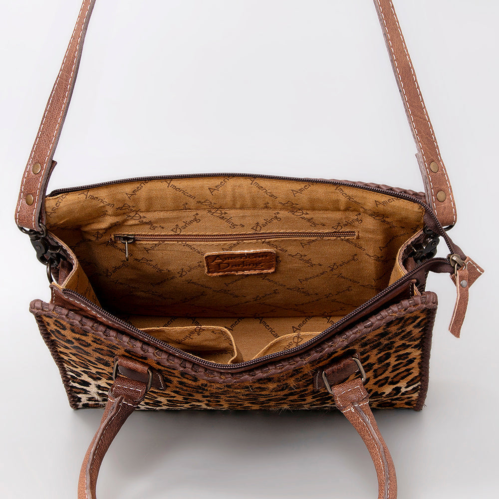 American Darling Hair-On Genuine Leather Hobo Bag