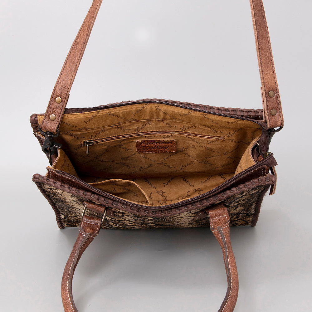 American Darling Hair-On Genuine Leather Hobo Bag