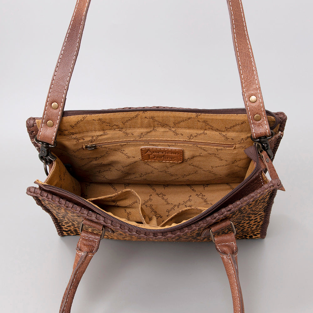 American Darling Hair-On Genuine Leather Hobo Bag