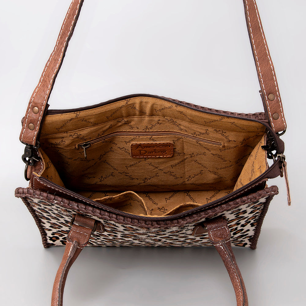 American Darling Hair-On Genuine Leather Hobo Bag