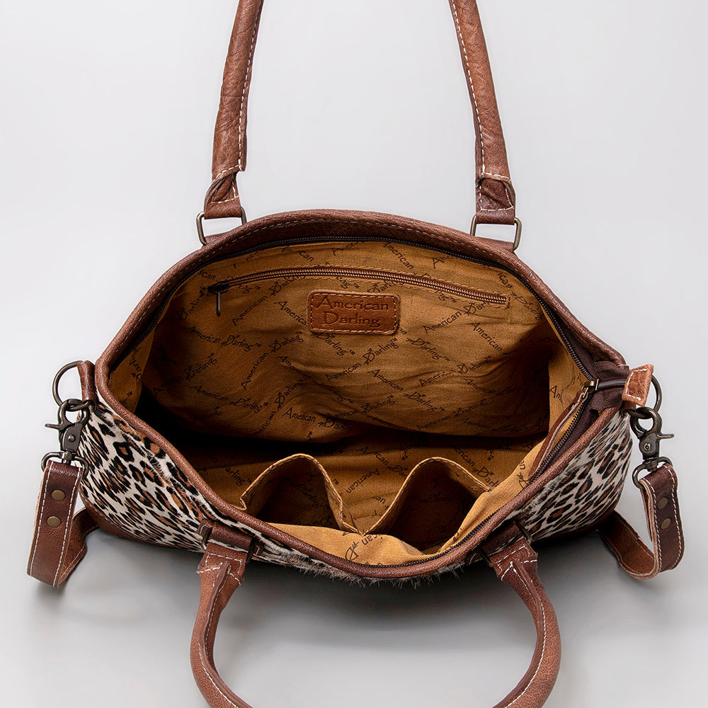 American Darling Hair-On Genuine Leather Hobo Bag