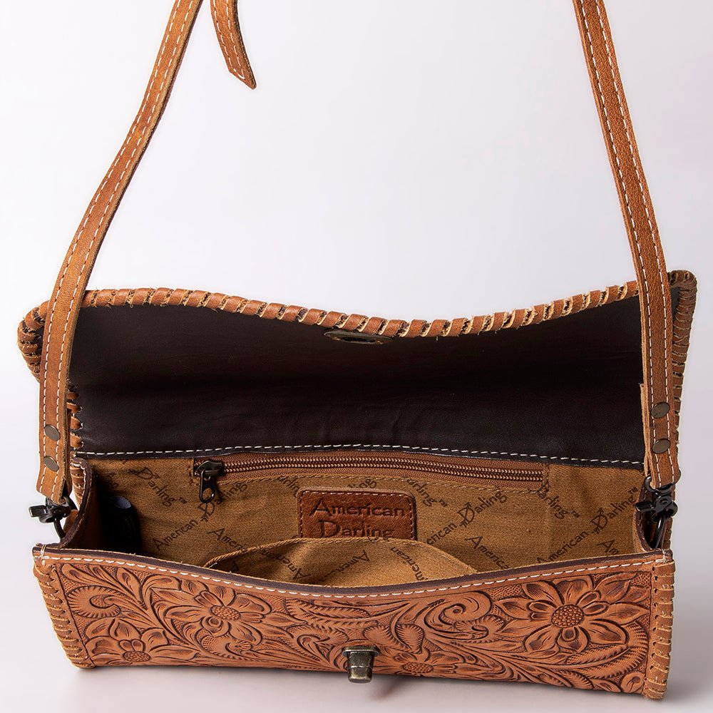 American Darling Wallet Hand Tooled Genuine Leather